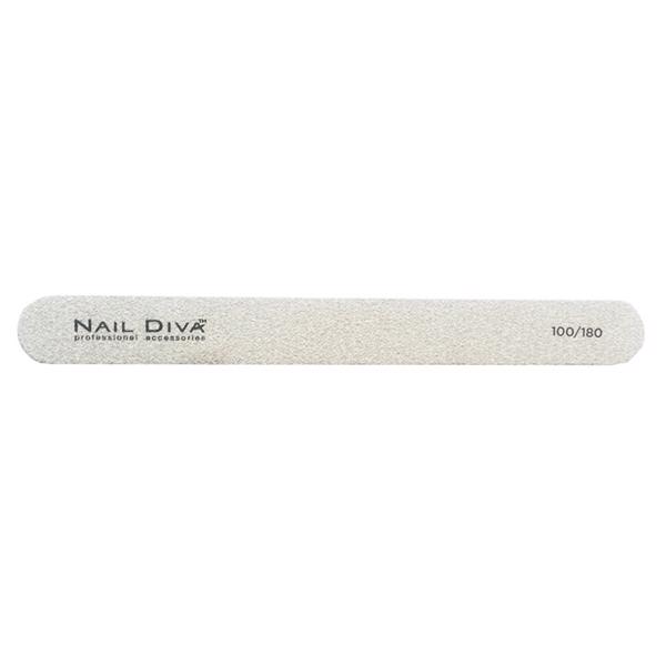 Zebra Straight Premium, 100/180 grit, Nail Diva