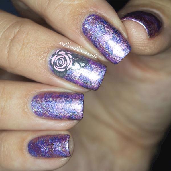 Zig Zag Rose - Step By Step nail art 