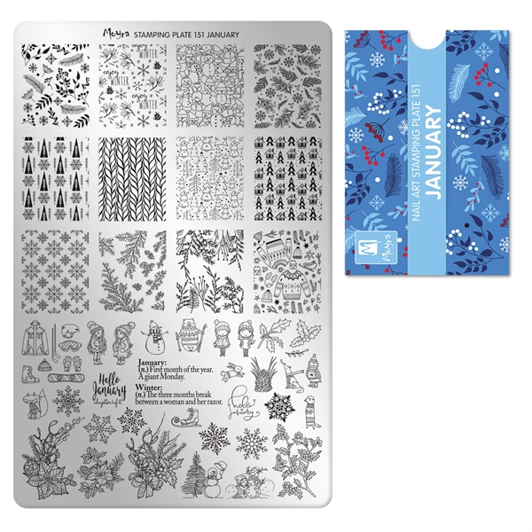 Wintertime, Stamping Plade NO. 101, Moyra