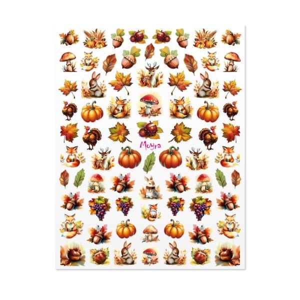 No. 2 Autumn, Water Decal Sticker, Moyra 