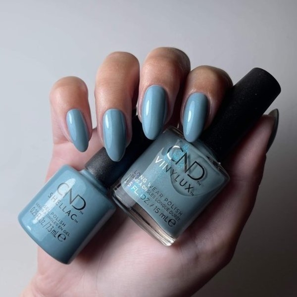 449 Teal Textile, Upcycle Chic, CND Vinylux