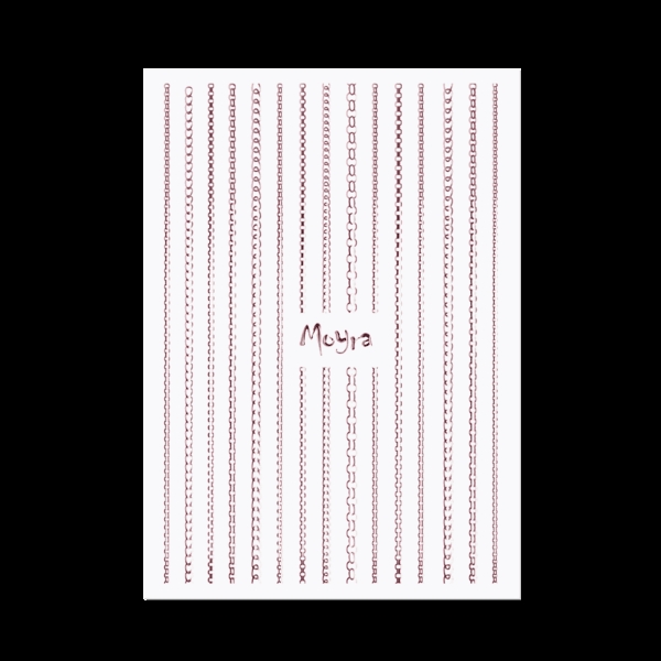 Moyra Nail Art Strips - Chain, Rose Gold No. 03, Moyra