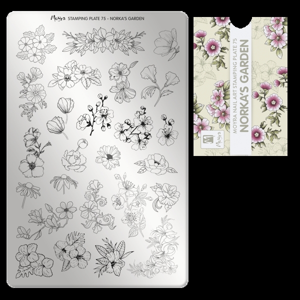 Norka\'s garden NO. 75, Moyra Stamping Plade