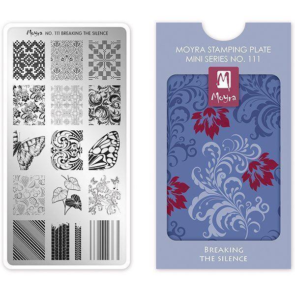 Breaking the silence MINI Stamping Plate NO. 111 Moyra