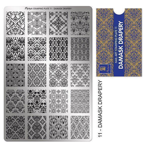 Stamping Plate NO. 11 Damask Drapery Moyra